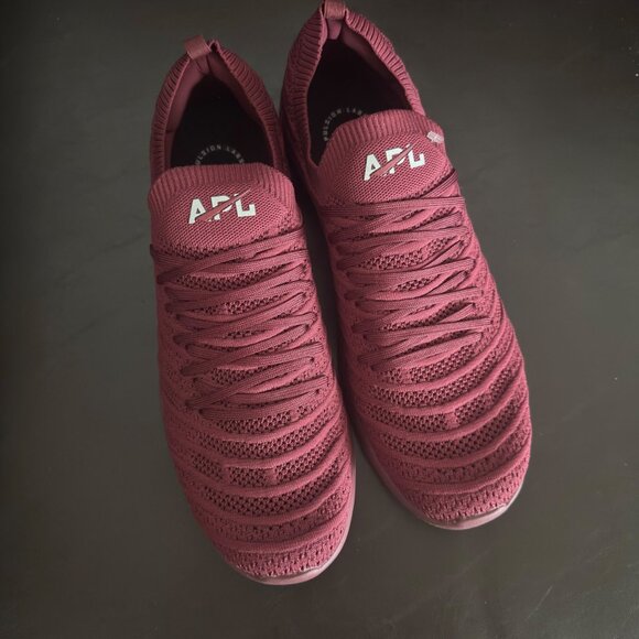 APL Techloom Wave Mens Sneakers Size 14 Burgundy Lightweight Knit Athletic Shoes main image 4